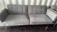 ADJUSTABLE GREY FUTON SOFA