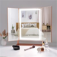 Leishe Trifold Lighted Vanity Mirror