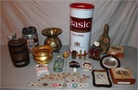 Ash Trays, Spittoons, Kegs & Wooden Nickels