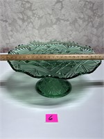 Vtg Scalloped Cake Stand