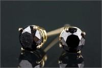 1.22ct Black Diamond Earrings CRV $800
