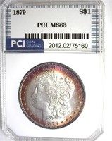 1879 Morgan PCI MS63 Nice Rim Color