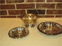 Wm Rogers & other Silverplate Pieces - 1 is Basket