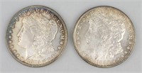 1885 & 1886 90% Silver Morgan Dollars.