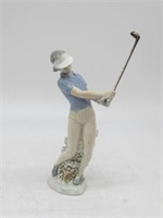 LLADRO NAO LADY GOLF FIGURE ALL CLEAN 12 IN TALL