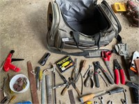 Lot of assorted tools with bag - loaded