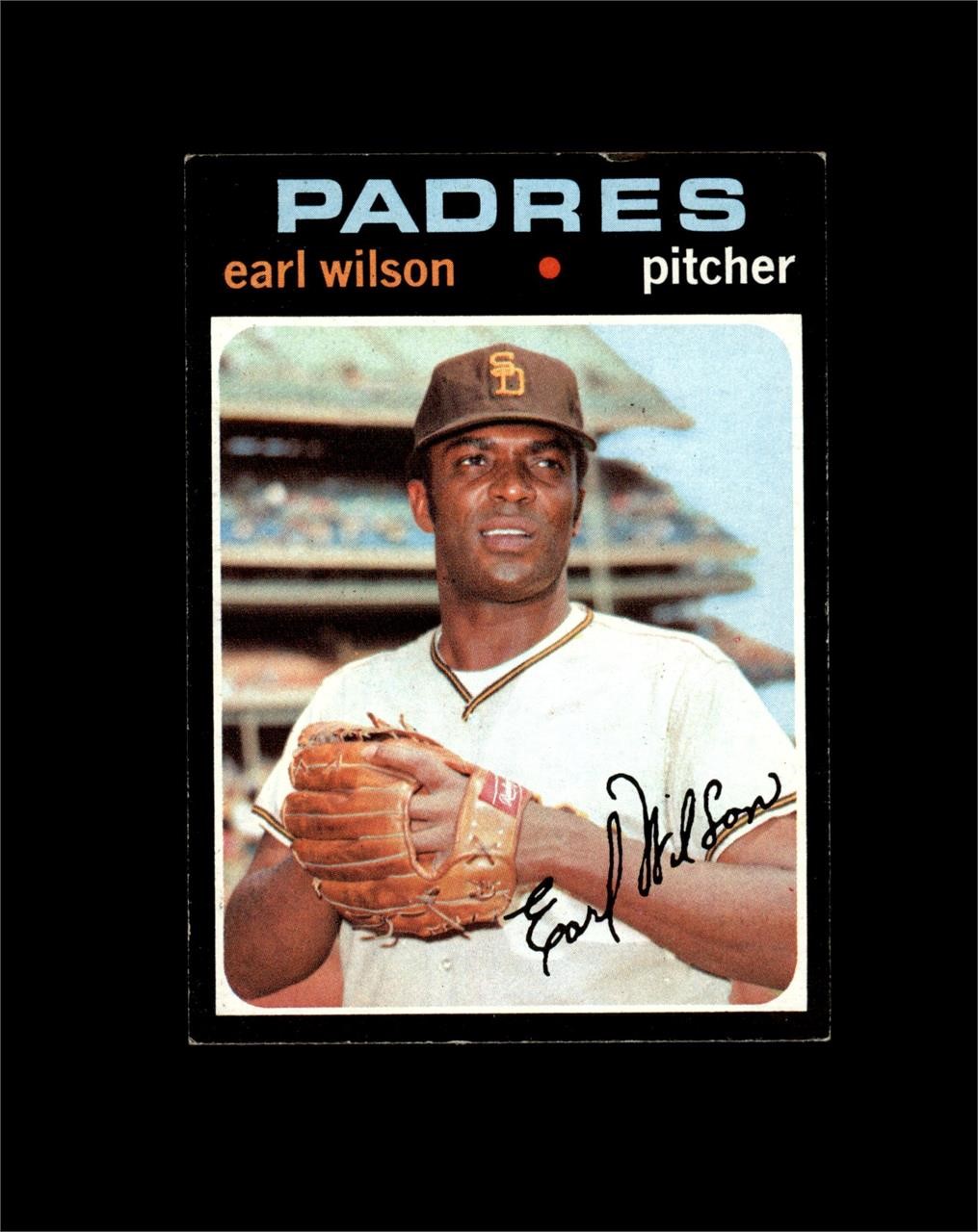 1971 Topps #301 Earl Wilson EX to EX-MT+