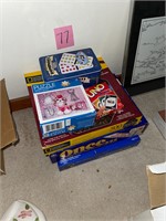 board games and puzzles lot