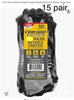 Firm Grip Nitrile Coated Tough Working Gloves: