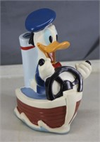 VINTAGE RUBBER DONALD DUCK COIN BANK