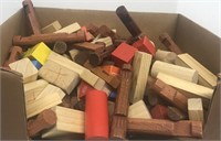 Lincoln logs and assorted blocks