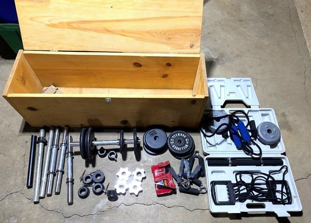 weights for lifting & storage box