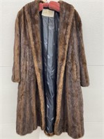 Fur Coat 3/4 Length Size Unk
