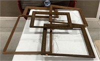 5 wood picture frames