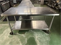 Stainless Steel Table on Casters
