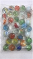 Sealed Bag 3 Dozen Vintage Marbles