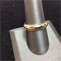 14KT GOLD RING, 5.9g, SIZE 10