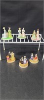 Franklin Mint Fashionable Parisiennes figurines