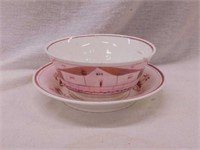 Antique rice bowl w/ underplate