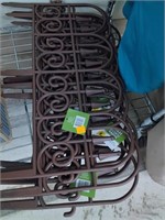 9 Cnt Brown Plastic Fence approx 21in wide