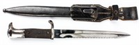 German K98 Sawback Bayonet with Scabbard and Frog