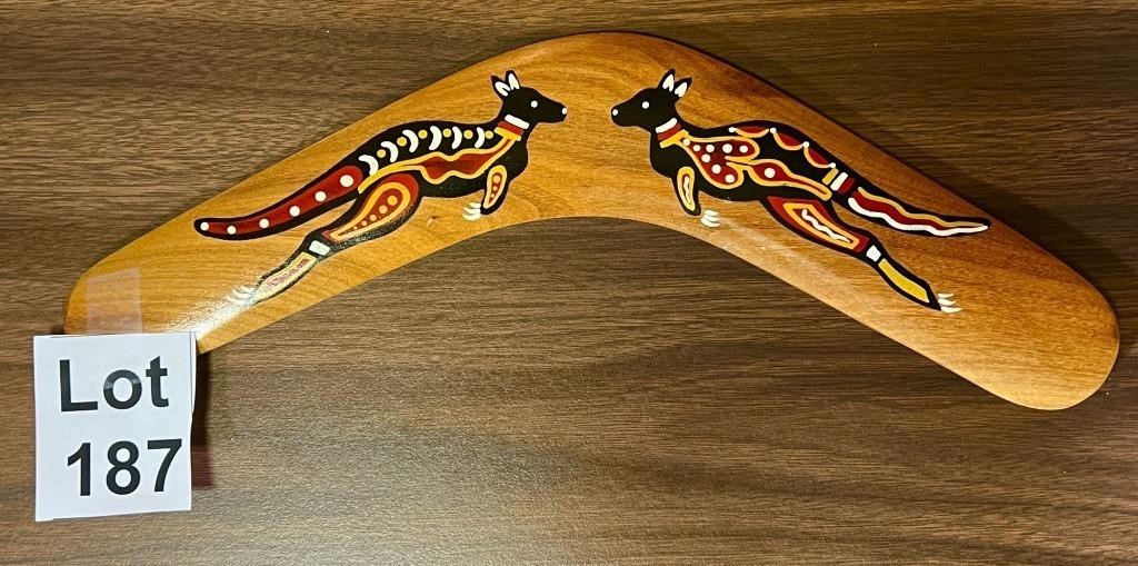 Boomerang Hand Painted bought in Australia