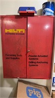 Hilti metal locking cabinet no contents