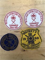 4 x Vintage BASEBALL Crests, Patches