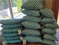Outdoor chair cushions. Enough for 6 chairs