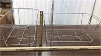 2 metal basket frames