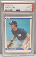 1984 Fleer Don Mattingly PSA 8 Baseball Card RC