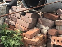 Salvage Brick Pile "all Bricks"