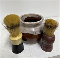 Vintage  Shaving Brush Set with Water Bowl K