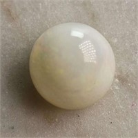 CERT 4.40 Ct Ethiopian White Fire Opal, Round Shap