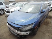 2017 Honda Civic SHHFK7H5XHU233053 Blue