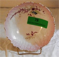 Flower bowl, pink tint 6.25"