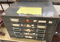 Metal Hardware Cabinet (Full Of Watch Parts)