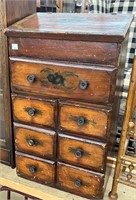 Small Paint Decorated Multi Drawer Cabinet