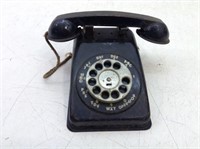 Vtg Toy Tin Rotary Dial Telephone