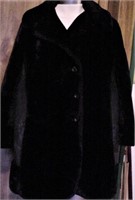 VTG REYNOLDS OF CHARLOTTE BORG BLACK LONG COAT