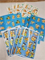 Garfield Stickers 18 sheets