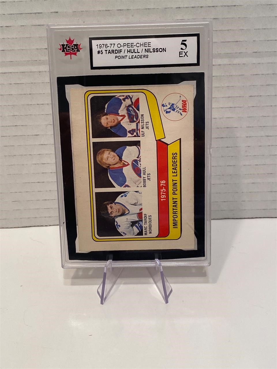 Bobby Hull Opc WHA Point Leaders GRADED Card