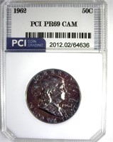 1962 Franklin PR69 CAM LISTS $700