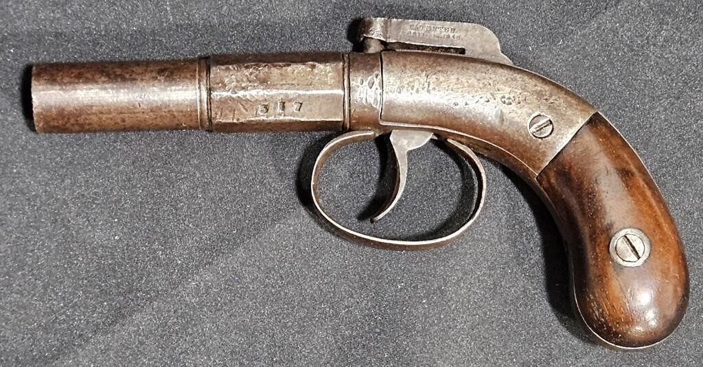 1845 Civil War Era Allen & Wheelock Boot Pistol