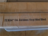 2 SETS 72X64" 1" CORDLESS MINI BLINDS - NEW