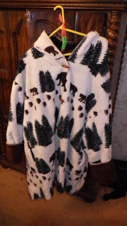 VINTAGE DENALI REVERSIBLE FLEECE COAT  3X