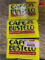 3-pack Cafe Bustelo 100% pure ground coffee