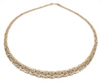 14K Gold Byzantine Necklace (17" long)