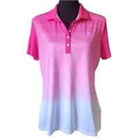 156 PUMA PINK GOLF POLO SHIRT - WOMEN' SIZE SMALL