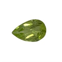 Natural 0.74ct Pear Cut Peridot Gemstone